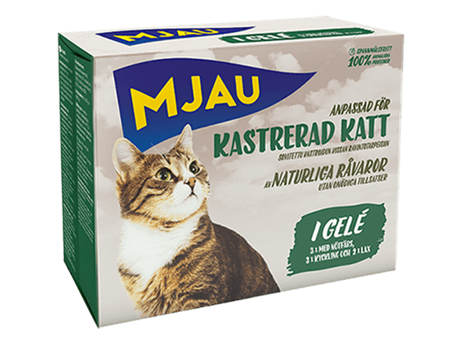 Hovedbilde MJAU MULITPACK KASTRERT KATT GELÊ 8X85g 