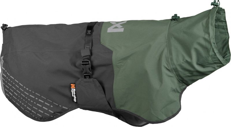 NON-STOP FJORD RAINCOAT GRÅ/GRØNN