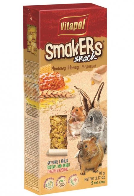 Hovedbilde VP KRACKERT GNAGER M/HONNING 2STK