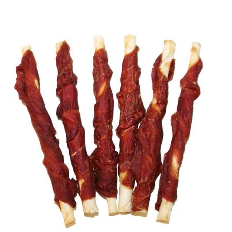 2PETS TYGGEPINNE M/AND 12CM 6-PK, 70G 