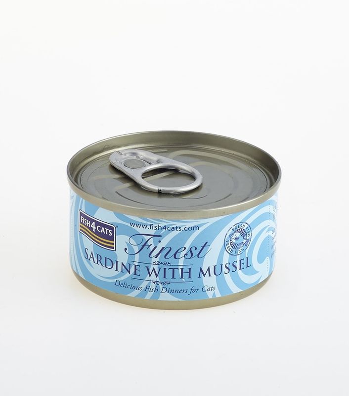 F4C CATS WET SARDINE MUSSEL 70G