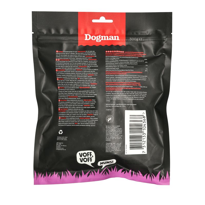 DOGMAN MEATY LAMB CUBES BIG PACK 300g
