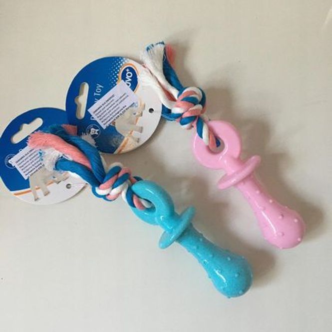 Hovedbilde VALPELEKE TPR GUMMI SMOKK MED TAU