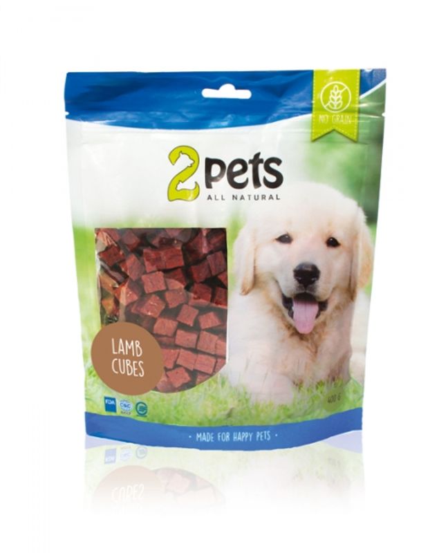 2PETS LAMB CUBES 400G 