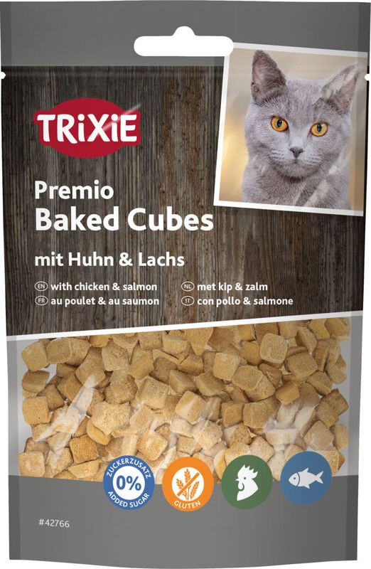 TRIXIE Premio Baked Cubes M/Kylling & Laks 50g