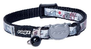 ROGZ KATTEHALSBAND MED REFLEKS, SVART.