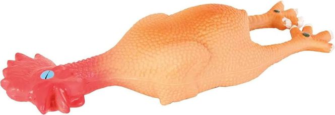 Hovedbilde LATEX HØNE MED PIPELYD 25cm