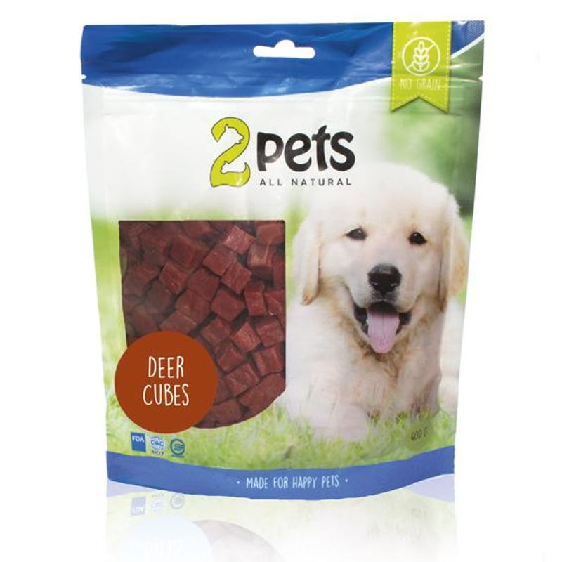 2PETS DEER CUBES 400G 