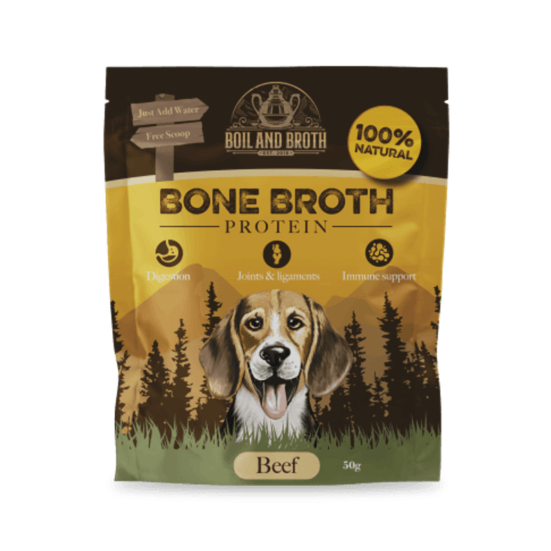 BONE BROTH 50 G TIL 1LITER BEEF