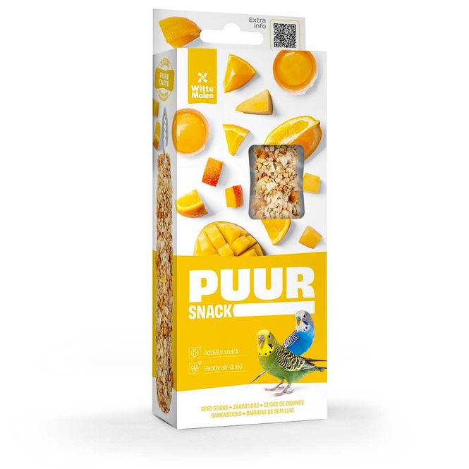 Hovedbilde Puur Chew Sticks Undulat M/Appelsin, Egg og Mango ...