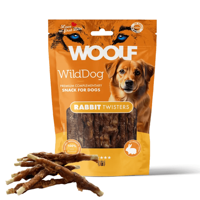Hovedbilde WOOLF WILDDOG Rabbit Twister 100g 