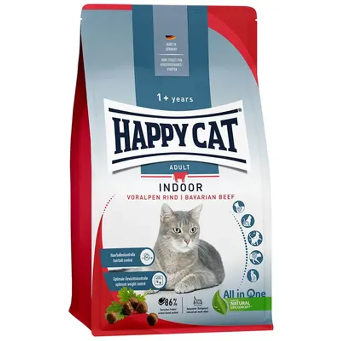 Hovedbilde HAPPY CAT BEEF INDOOR 4KG