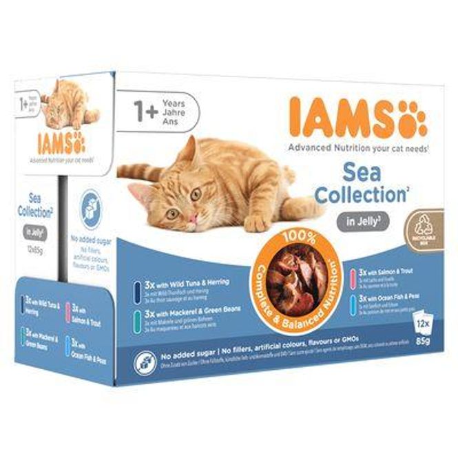 Hovedbilde IAMS ADULT SEA COLLECTION 12x85g