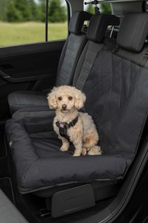 Bilsete Hund Sort 61x10x50cm
