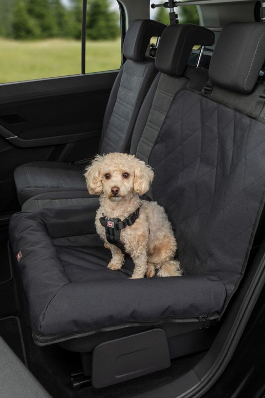 Bilsete Hund Sort 61x10x50cm
