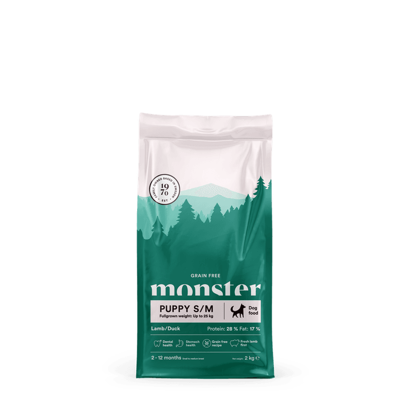 Monster Dog Puppy Lamb/Duck 2 kg