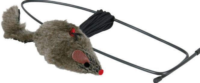 Hovedbilde Katteleke Mus M/Dørfeste 8cm