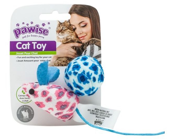 Hovedbilde PAWSIE CAT TOY - MICE & BALL